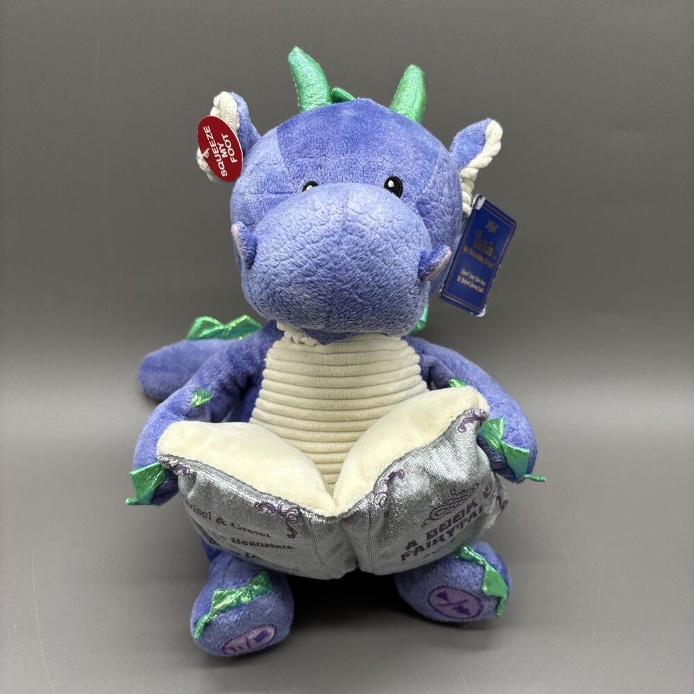 Dalton the Storytelling Dragon Talking Toy Light Up Sound & Motion Cuddle Barn
